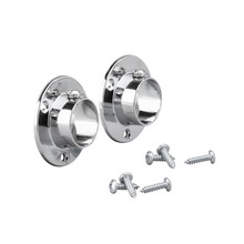 Klädstångshållare Silver 2-pack Elfa